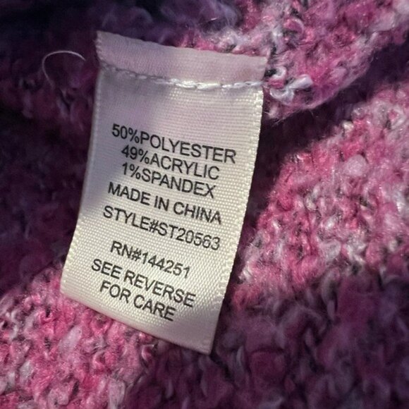 Sincerely Jules Womens Cozy Pink Cowl Neck Crop Bell Sleeve Sweater M Boho - Picture 6 of 9